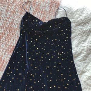 NWT Celestial Star Velvet mini dress